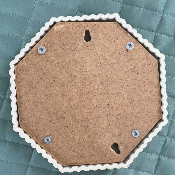 Vintage Small Ornate Plastic Octagonal Accent Mirror - Picture 13 of 16